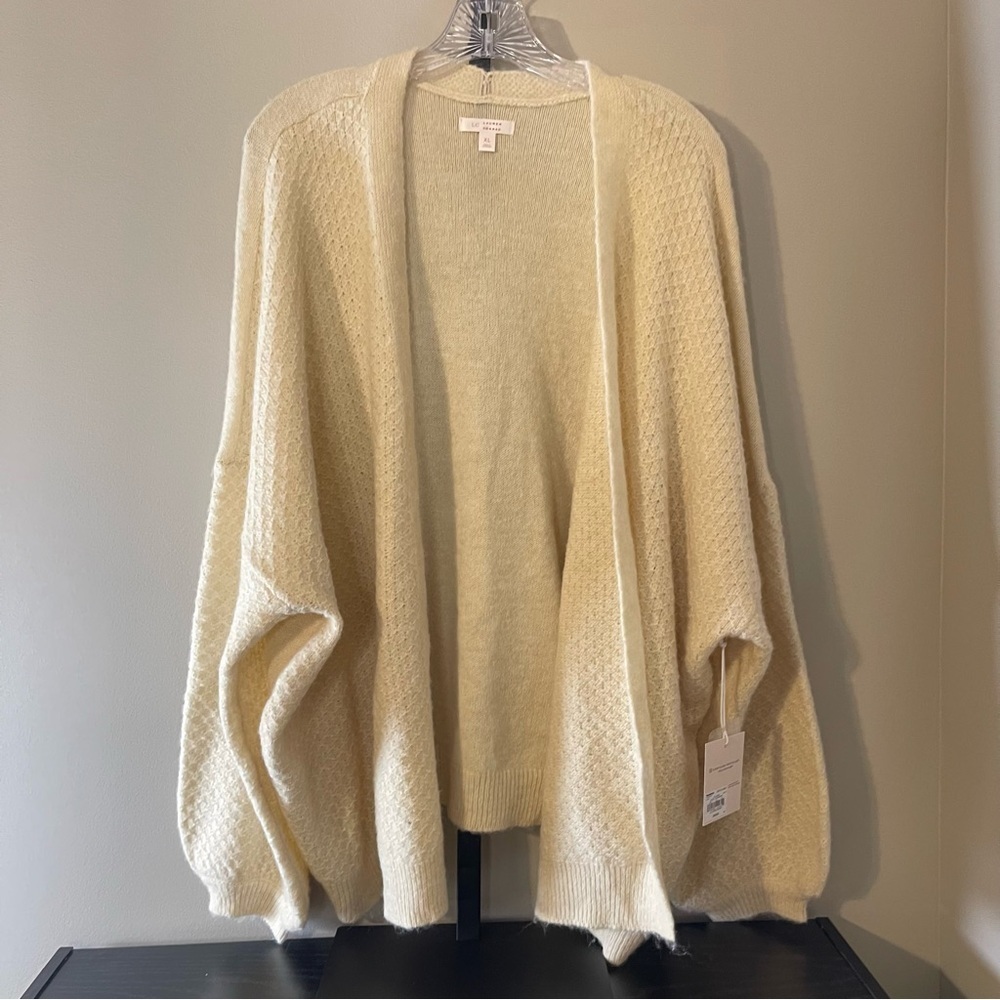 LC Lauren Conrad Soft Cream Cardigan